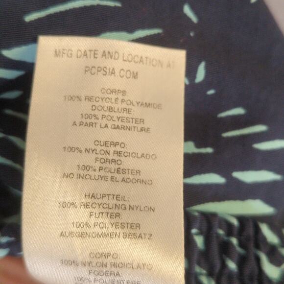 Patagonia Swim Shorts Mens L Blue Fern Baggies Lined Pockets Drawstring - Picture 4 of 10